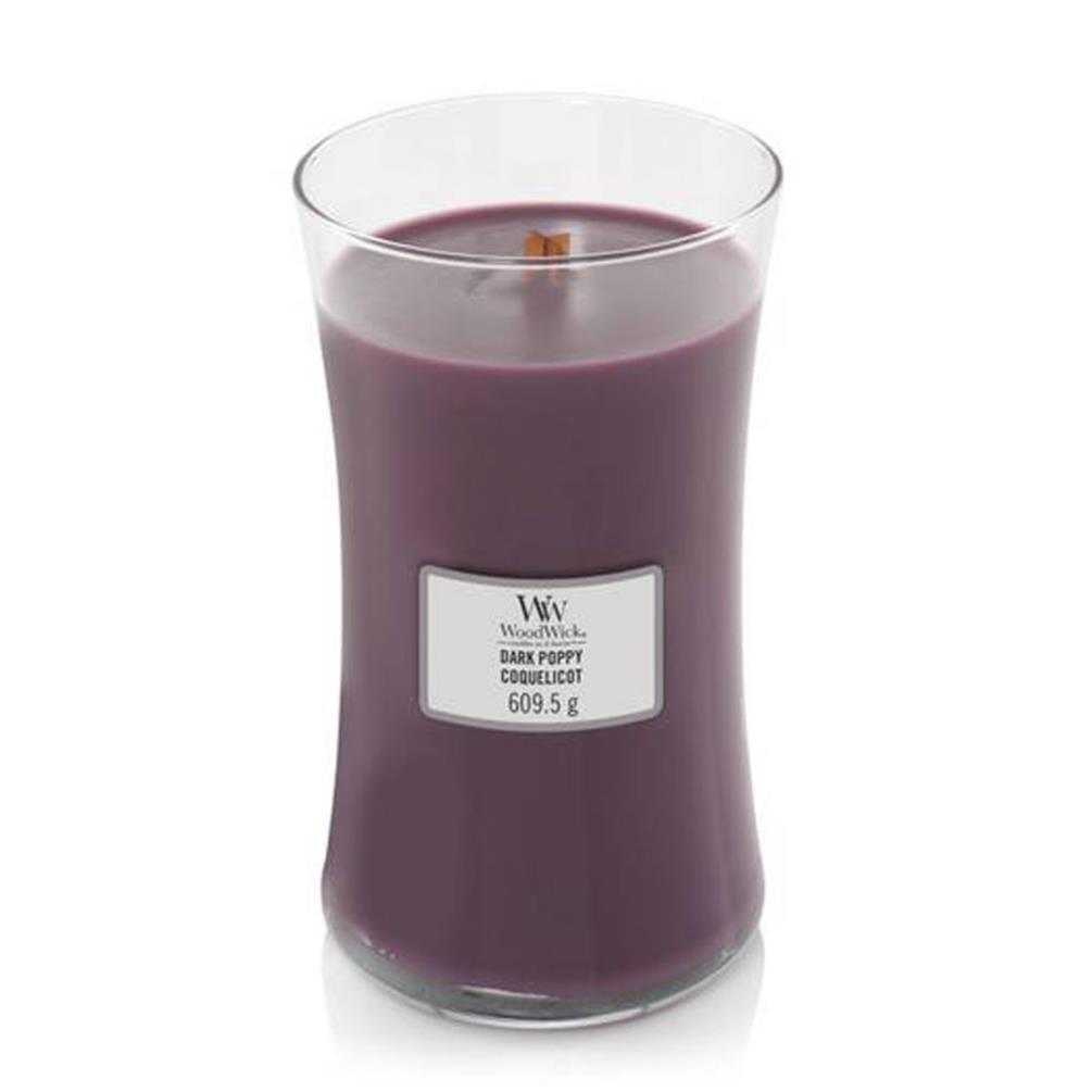 WoodWick Dark Poppy Large Hourglass Candle £24.29